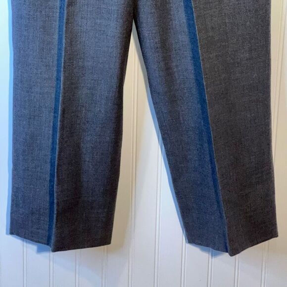 Vintage Chadwick’s Wool Lined Dress Pants Size 10 Gray Pleated Front Pocketed - Picture 3 of 7